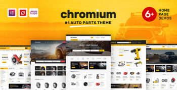 Chromium - Auto Parts Shop WordPress Elementor Theme