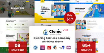 Clenia - Cleaning Services WordPress Theme