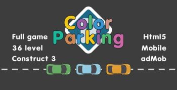 Color Parking. Html5, Mobile (adMob). Construct 3