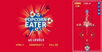 Popcorn Eater - HTML5 Game (Construct3)