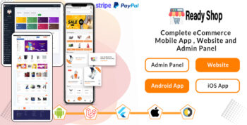 Ready Shop - Complete eCommerce Mobile App , Website and Admin Panel V2.0