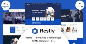 Restly – IT Solutions & Technology HTML Template + RTL