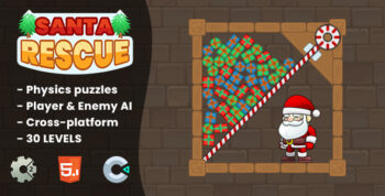 Santa Rescue - HTML5 Game | Construct 2 & Construct 3