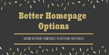Better Homepage Options
