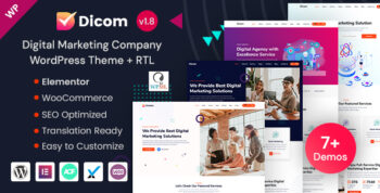 Dicom - SEO & Digital Marketing Company WordPress Theme