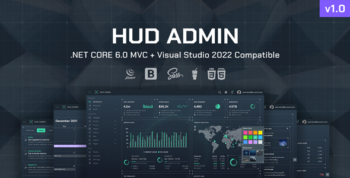 HUD - .NET Core 6.0 MVC Admin Template