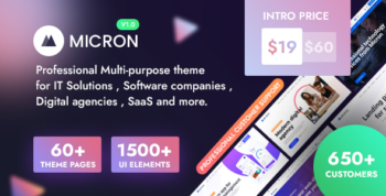 Micron - IT Solutions & Software WordPress theme