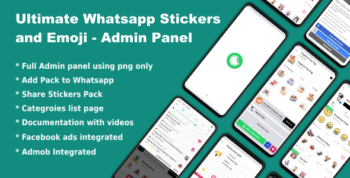 Whatsapp Telegram Signal Stickers and Animated Stickers - Admin Panel