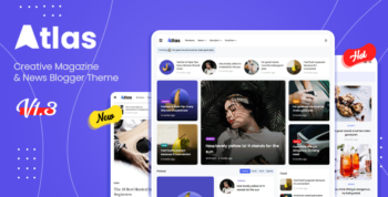 Atlas - Creative Magazine & News Blogger Theme