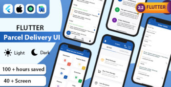 Flutter Parcel Delivery UI Kit Template