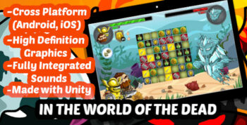 In The World of the Dead - Unity Match3 Complete Project for Android and iOS