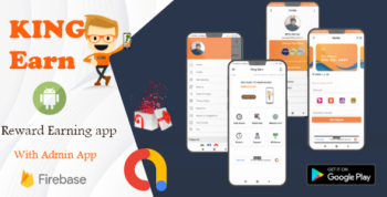 KingEarn - Android Rewards Earning App With Admin App