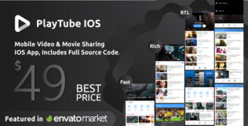 PlayTube IOS - Sharing Video Script Mobile IOS Native Application