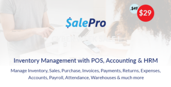 SalePro - Inventory Management System with POS, HRM, Accounting