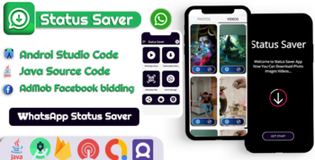 Whatsapp Status Videos,Photos Saver  App Admob Facebook bidding, Onesignal Push Notification