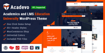 Acadevo - Academics and Education LMS WordPress Theme