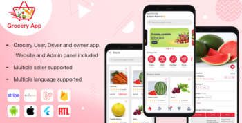 E-commerce grocery app with website, user, seller & driver app with admin panel