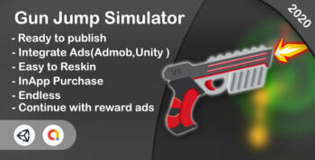 Gun Jump Simulator(Unity Game+iOS+Android)