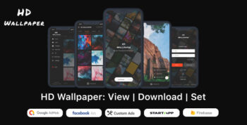 HD Wallpaper Mobile Application (Admob, Facebook Audience Network, Google Pay and many more