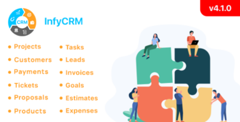 InfyCRM - Laravel CRM with Project Management, Tasks, Leads, Invoices, Estimates and Goals