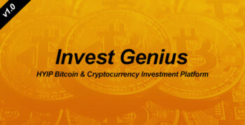 Invest Genius - Cryptocurrency HYIP Investment Platform