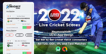 Live Cricket Score : Live Line Fastest Cricket Scores - 2 ball ahead of television