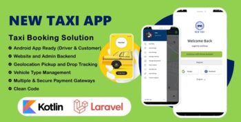 NewTaxi App - Online Taxi Booking App With Admin Panel & Driver/User Panel | Multi Payment Gateways