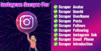 Social Scraper-Instagram Media Business Scrape Pro