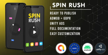 Spin Rush | Admob + GDPR + Unity Ads