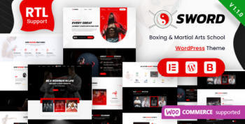 Sword - Martial Arts Boxing WordPress Theme + RTL