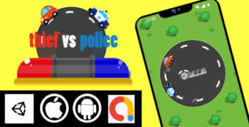Thief vs Police Unity Casual Game With Admob for Android and iOS