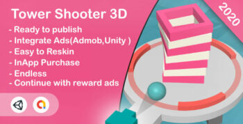 Tower Shooter 3D(Unity Game+Android+iOS+Admob)