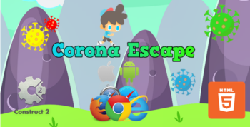 Corona Escape - HTML5 Casual Game (.Capx)