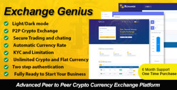 Exchange Genius - Advanced Peer to Peer Crypto Currency Exchange Platform