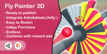 Fly Painter 3D(Unity Game+Admob+Android+iOS)