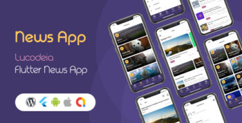 Lucodeia News - Flutter Wordpress News App | Admob - DarkMode