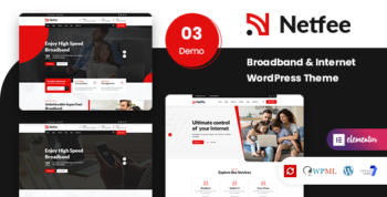 Netfee - Broadband & Internet WordPress Theme