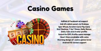 Android Casino Game, Spin Wheel, Slot Machine, Scratch Card, Flip Card | AdMob, Facebook ads