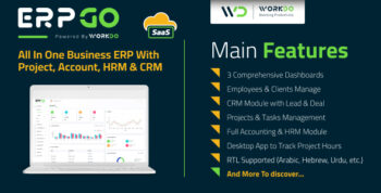 ERPGo SaaS - All In One Business ERP With Project, Account, HRM & CRM