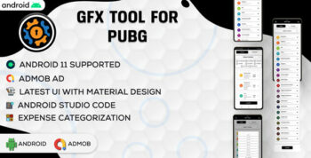 GFX Tool For PUBG | Game Booster | BGMI GFX | Android App Full Code | Admob Ads | v5.0