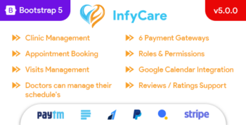 InfyCare - Laravel Clinic Management Appointment Booking System