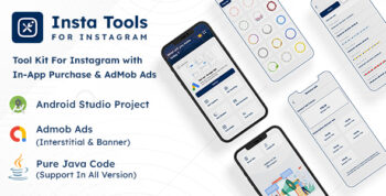 Insta Tools - Tool Kit For Instagram with In-App Purchase & AdMob Ads