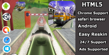 Metro train simulator arcade HTML5 game source code