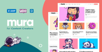 Mura - WordPress Theme for Content Creators