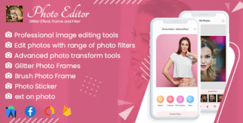 PhotoArt PhotoEditor - Glitter Effect, Frame and Filter | Android 12 Support