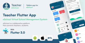 Teacher Flutter App - eSchool Virtual School Management System