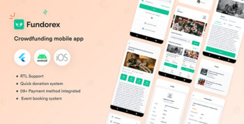 Crowdfunding Platform Flutter Mobile App - Fundorex