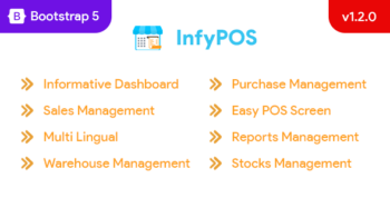 InfyPOS - Advanced Laravel POS system with Inventory Management - Point of Sales - React JS (SPA)