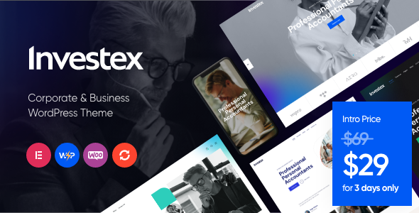 Investex - Corporate Business & Accounting WordPress Theme