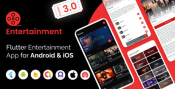 Mighty Entertainment - Flutter Video Streaming App for Android and iOS with Php Backend